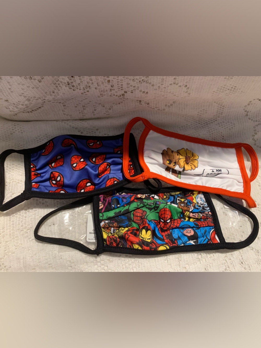 Disney Park, adult extra large facemask, Spider-Man, superhero and avengers